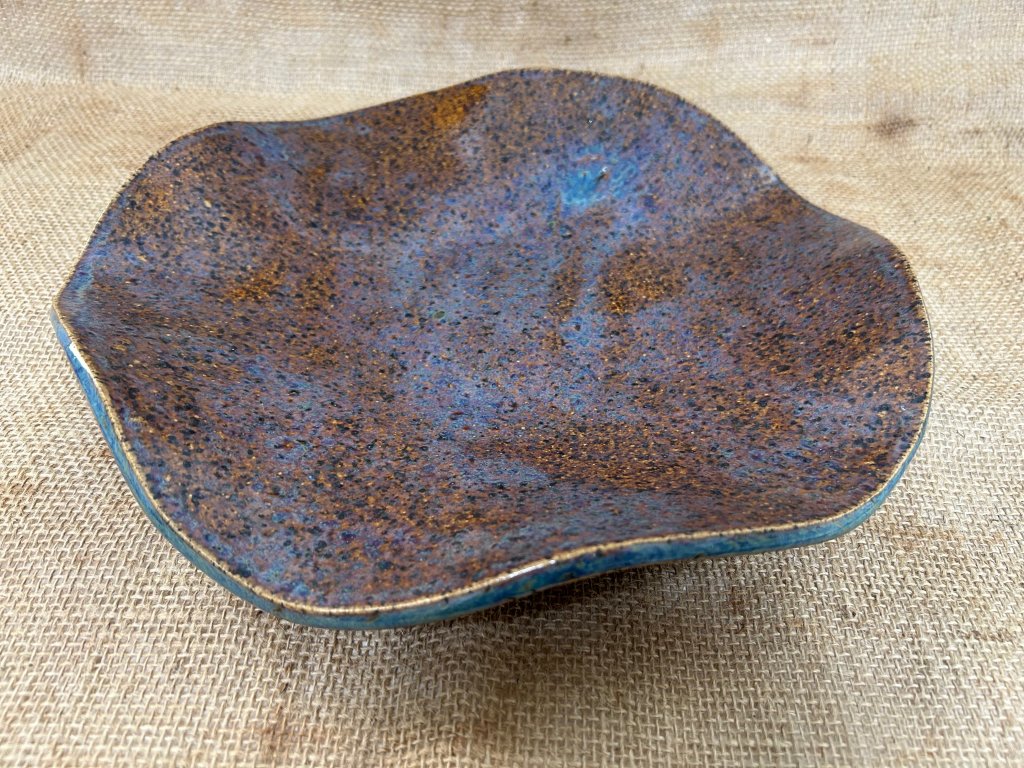 Centro de Mesa Azul Ferrugem