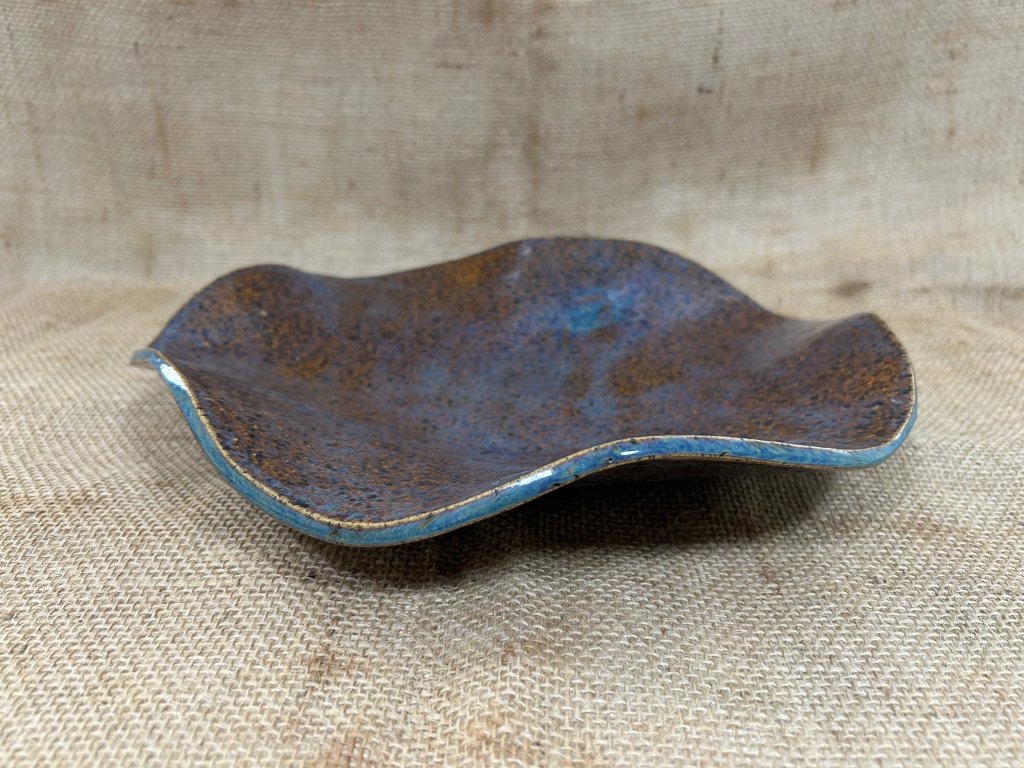 Centro de Mesa Azul Ferrugem