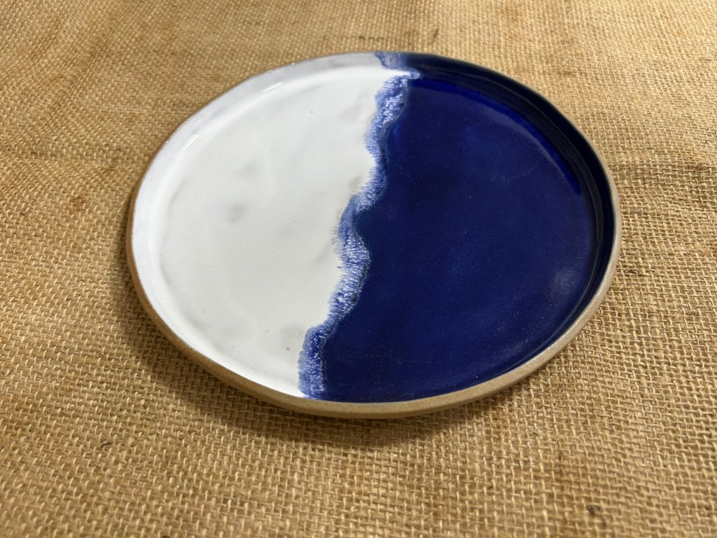 Prato Azul e Branco